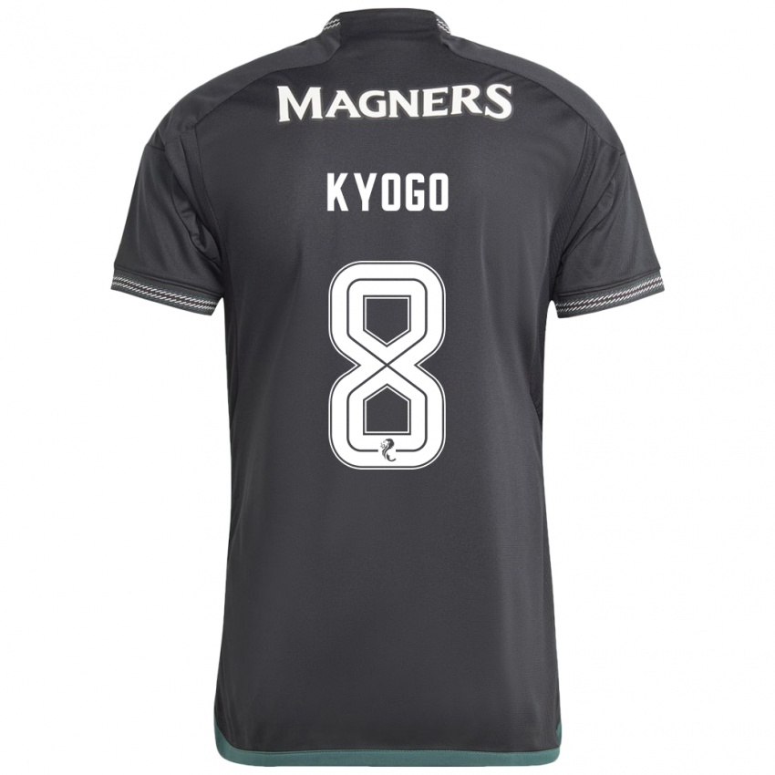 Niño Camiseta Kyogo Furuhashi #8 Negro 2ª Equipación 2023/24 La Camisa Chile