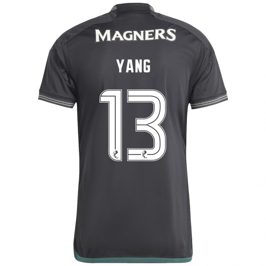 Niño Camiseta Hyun-Jun Yang #13 Negro 2ª Equipación 2023/24 La Camisa Chile