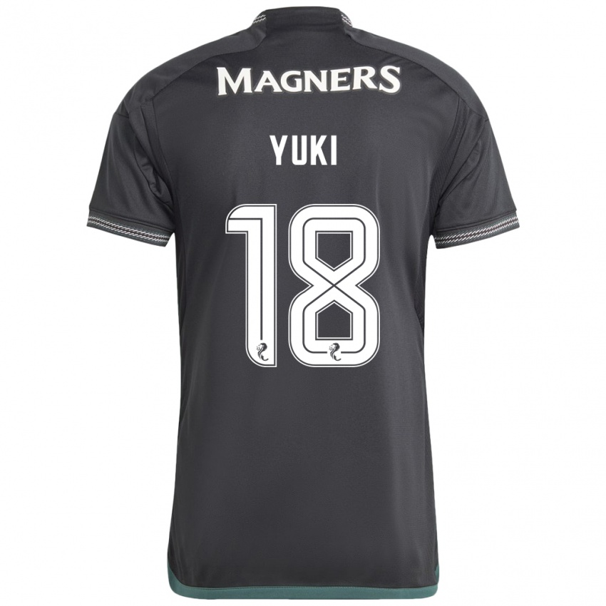 Niño Camiseta Yuki Kobayashi #18 Negro 2ª Equipación 2023/24 La Camisa Chile
