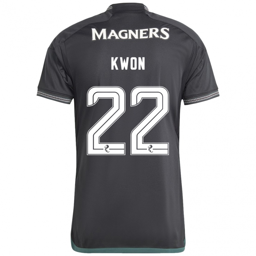 Niño Camiseta Hyeok-Kyu Kwon #22 Negro 2ª Equipación 2023/24 La Camisa Chile