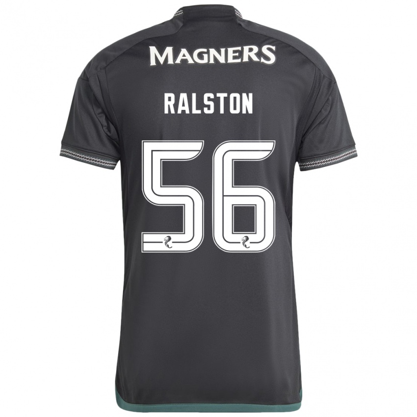 Niño Camiseta Anthony Ralston #56 Negro 2ª Equipación 2023/24 La Camisa Chile