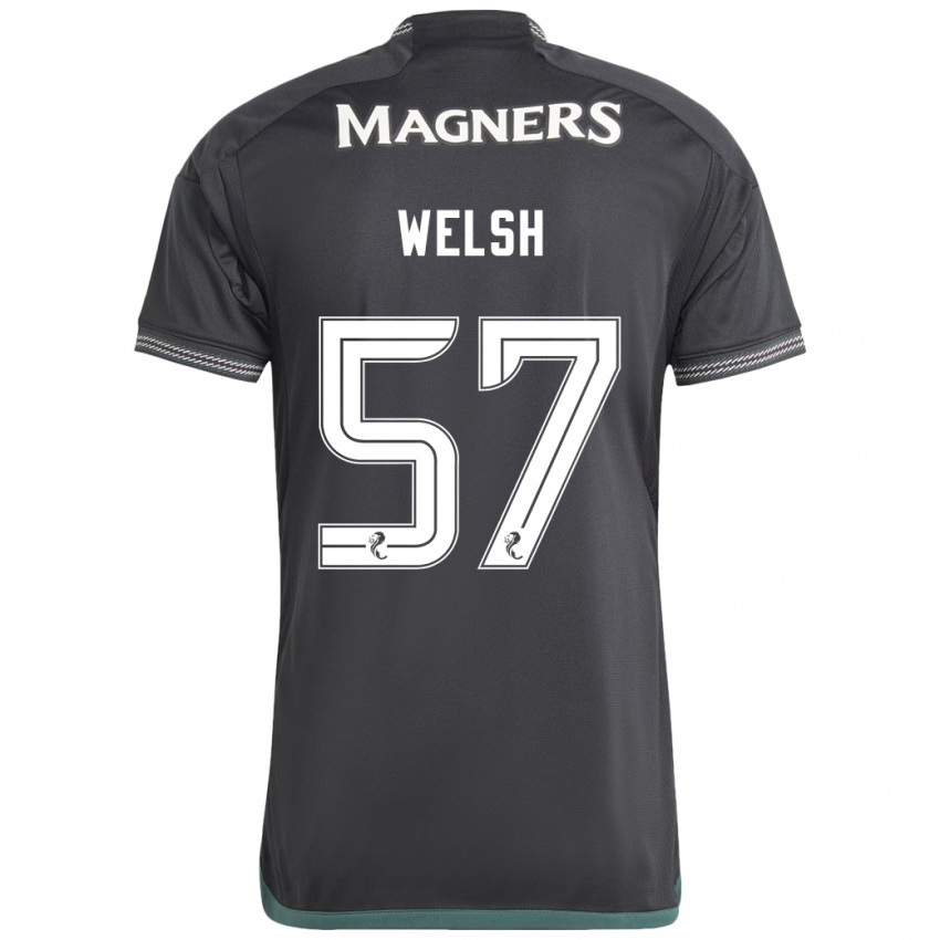 Niño Camiseta Stephen Welsh #57 Negro 2ª Equipación 2023/24 La Camisa Chile