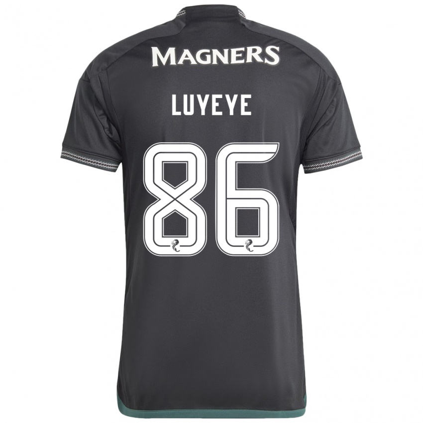 Niño Camiseta Benny-Jackson Luyeye #86 Negro 2ª Equipación 2023/24 La Camisa Chile