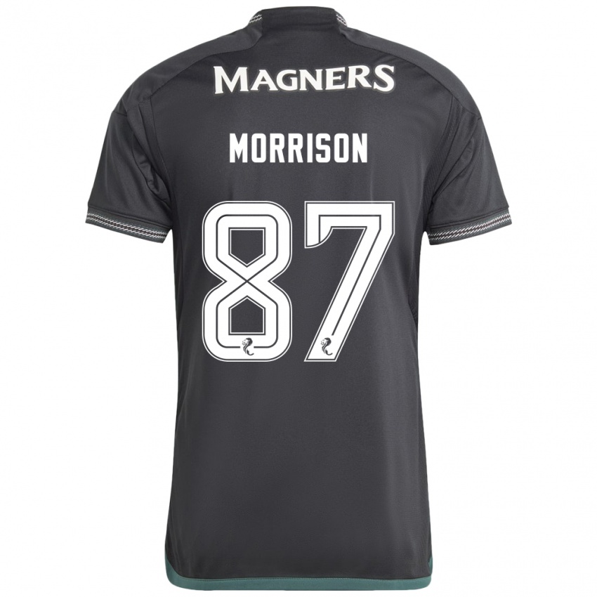 Niño Camiseta Joe Morrison #87 Negro 2ª Equipación 2023/24 La Camisa Chile