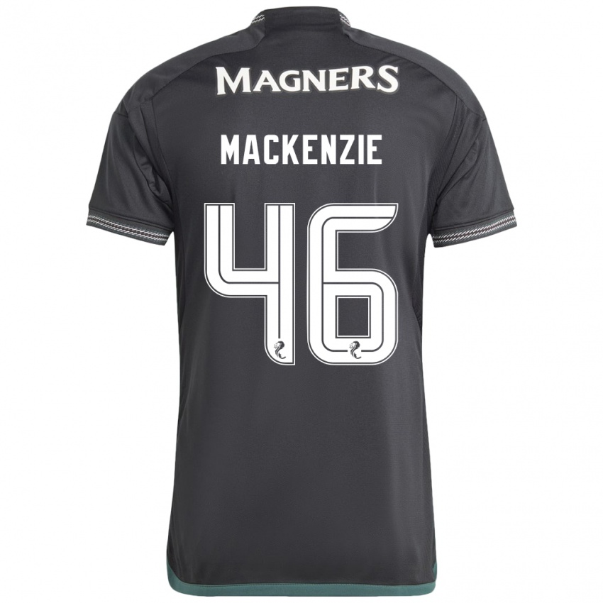 Niño Camiseta Magnus Mackenzie #46 Negro 2ª Equipación 2023/24 La Camisa Chile