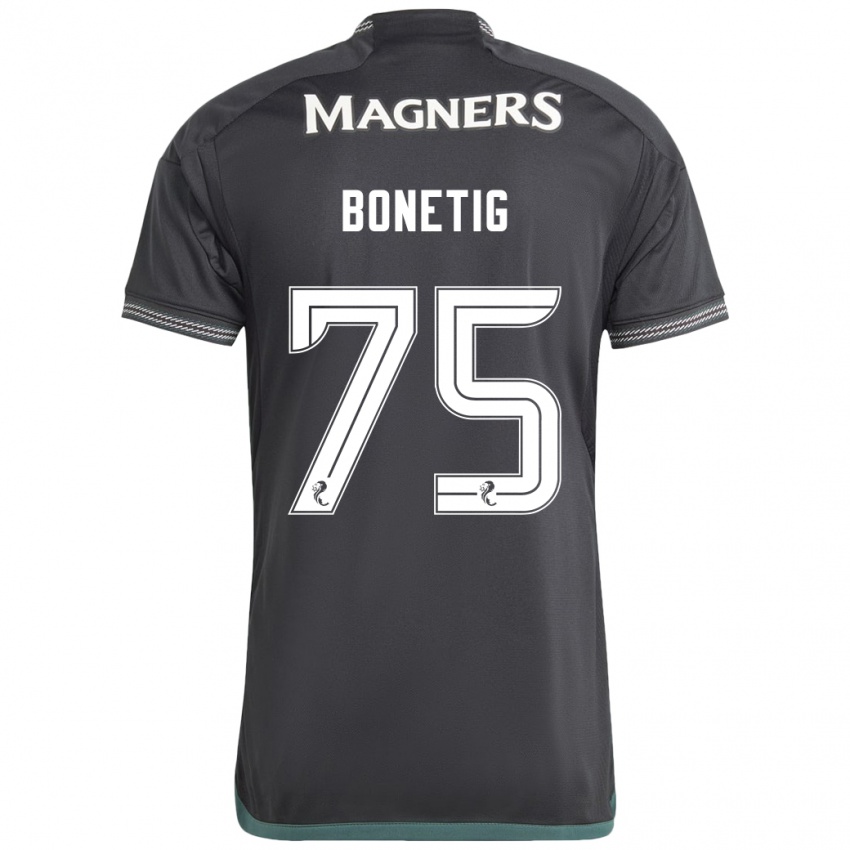 Niño Camiseta Liam Bonetig #75 Negro 2ª Equipación 2023/24 La Camisa Chile