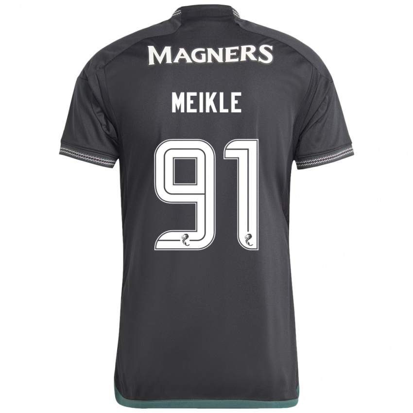 Niño Camiseta Jamie Meikle #91 Negro 2ª Equipación 2023/24 La Camisa Chile