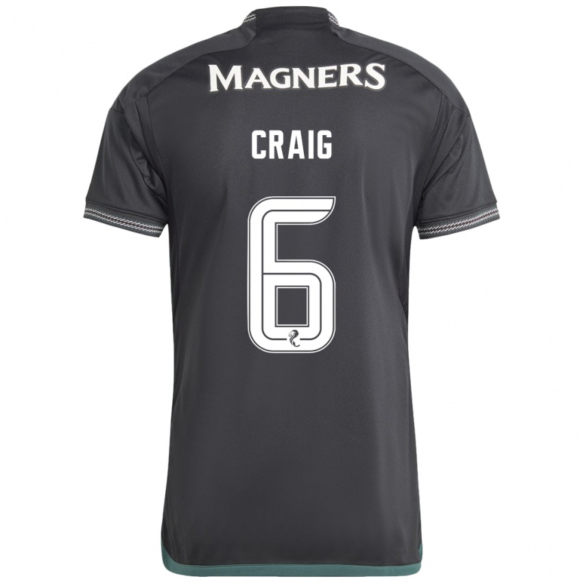 Niño Camiseta Chloe Craig #6 Negro 2ª Equipación 2023/24 La Camisa Chile