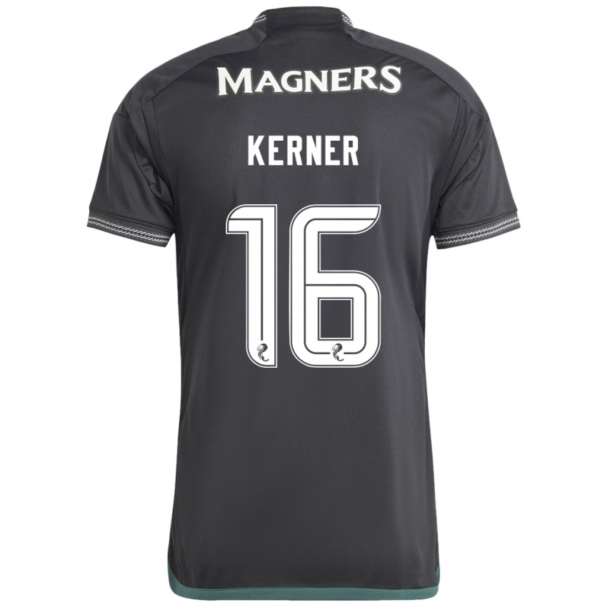 Niño Camiseta Hana Kerner #16 Negro 2ª Equipación 2023/24 La Camisa Chile