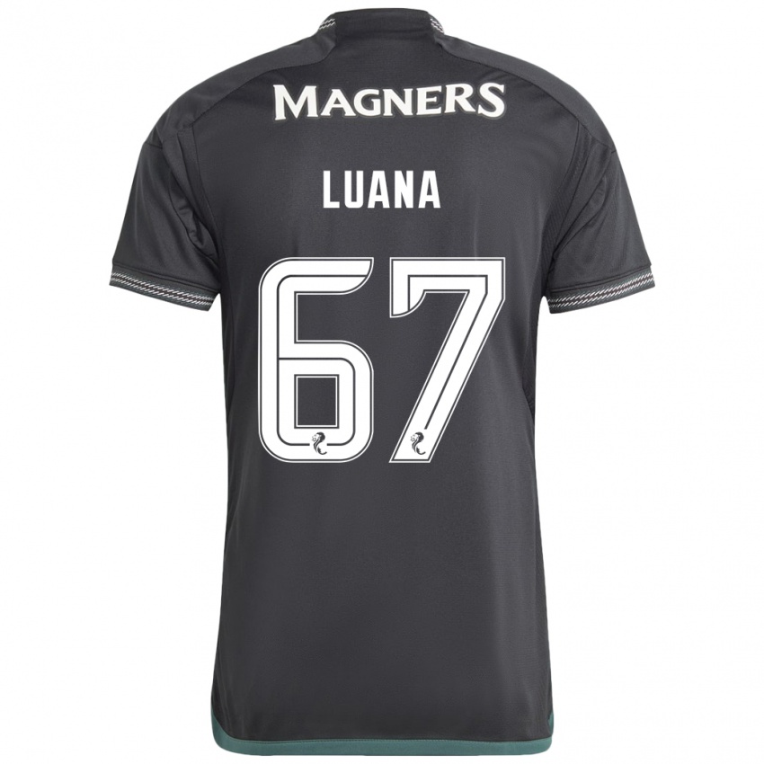 Niño Camiseta Luana Muñoz #67 Negro 2ª Equipación 2023/24 La Camisa Chile