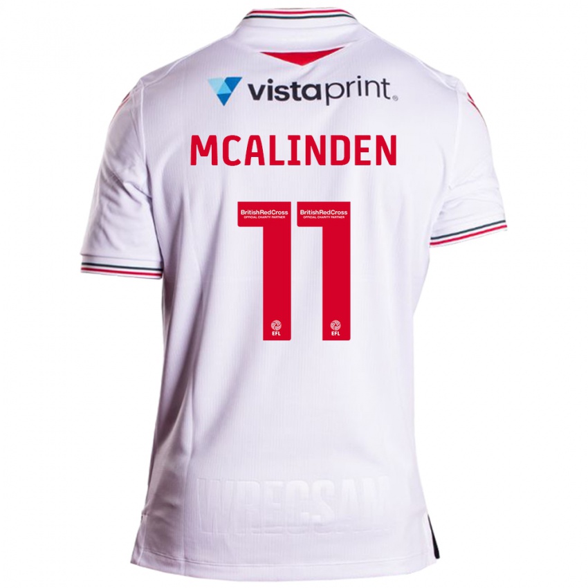 Niño Camiseta Liam Mcalinden #11 Blanco 2ª Equipación 2023/24 La Camisa Chile