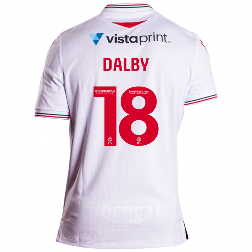 Niño Camiseta Sam Dalby #18 Blanco 2ª Equipación 2023/24 La Camisa Chile