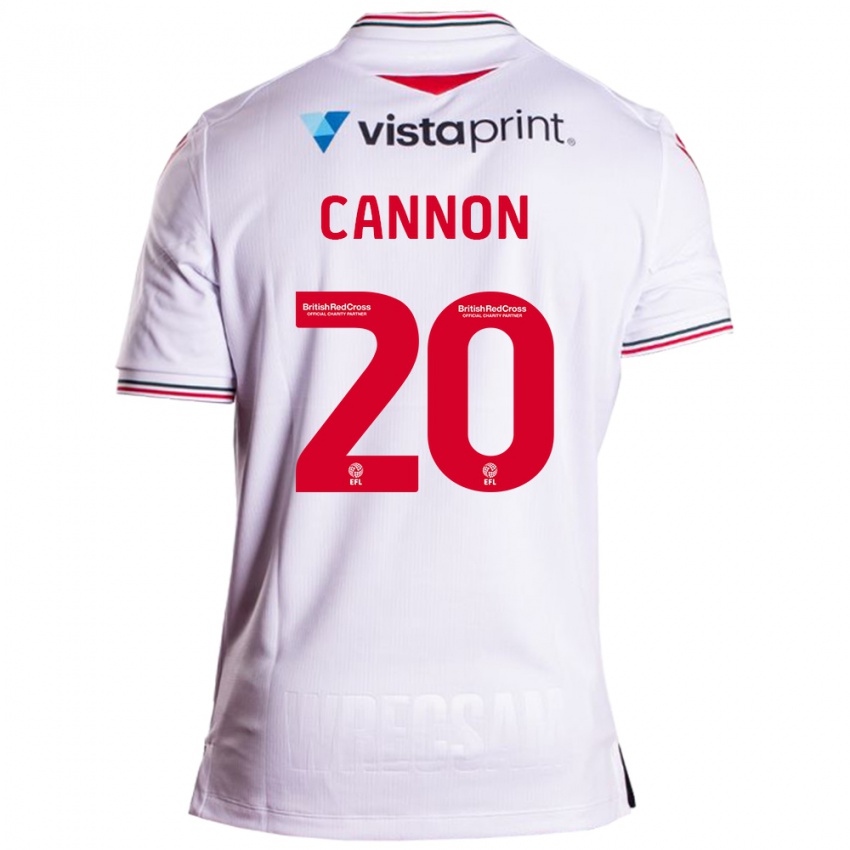 Niño Camiseta Andy Cannon #20 Blanco 2ª Equipación 2023/24 La Camisa Chile