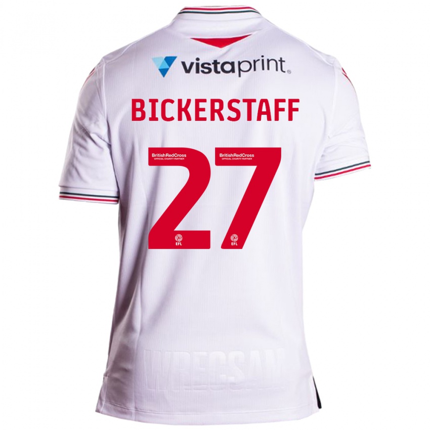 Niño Camiseta Jake Bickerstaff #27 Blanco 2ª Equipación 2023/24 La Camisa Chile