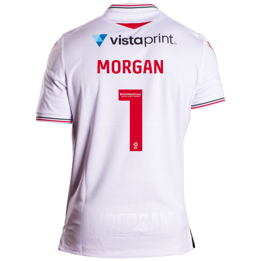 Niño Camiseta Delyth Morgan #1 Blanco 2ª Equipación 2023/24 La Camisa Chile