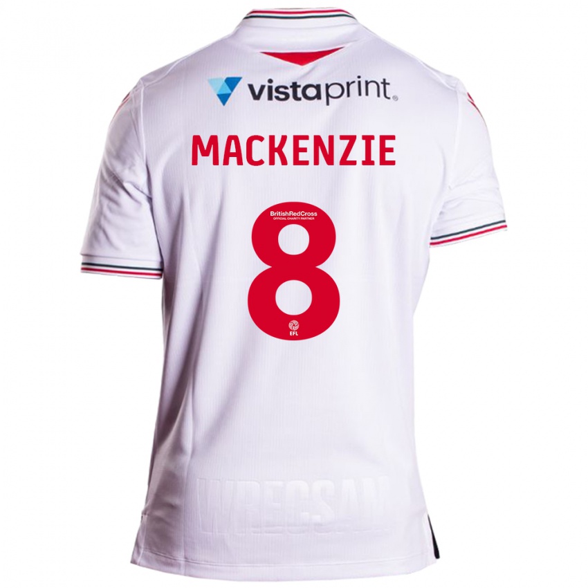 Niño Camiseta Libby Mackenzie #8 Blanco 2ª Equipación 2023/24 La Camisa Chile