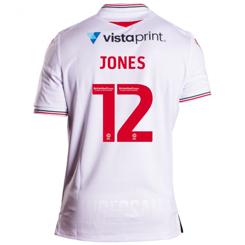 Niño Camiseta Carra Jones #12 Blanco 2ª Equipación 2023/24 La Camisa Chile