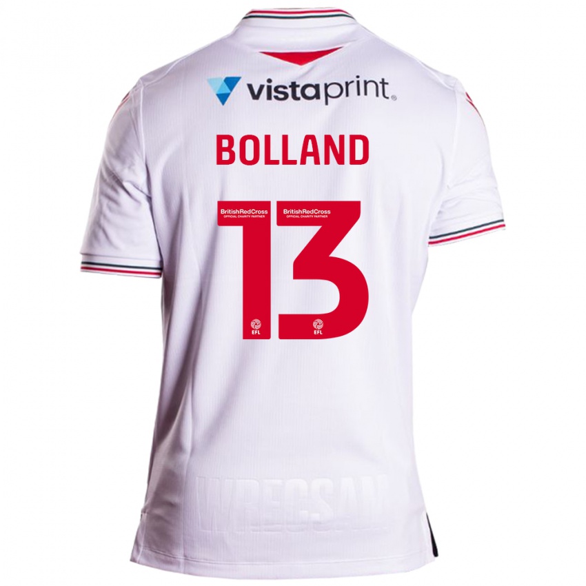 Niño Camiseta Charlotte Bolland #13 Blanco 2ª Equipación 2023/24 La Camisa Chile