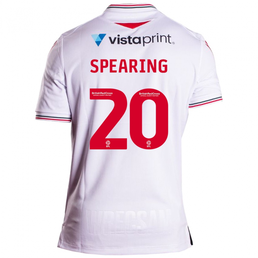 Niño Camiseta Natasha Spearing #20 Blanco 2ª Equipación 2023/24 La Camisa Chile