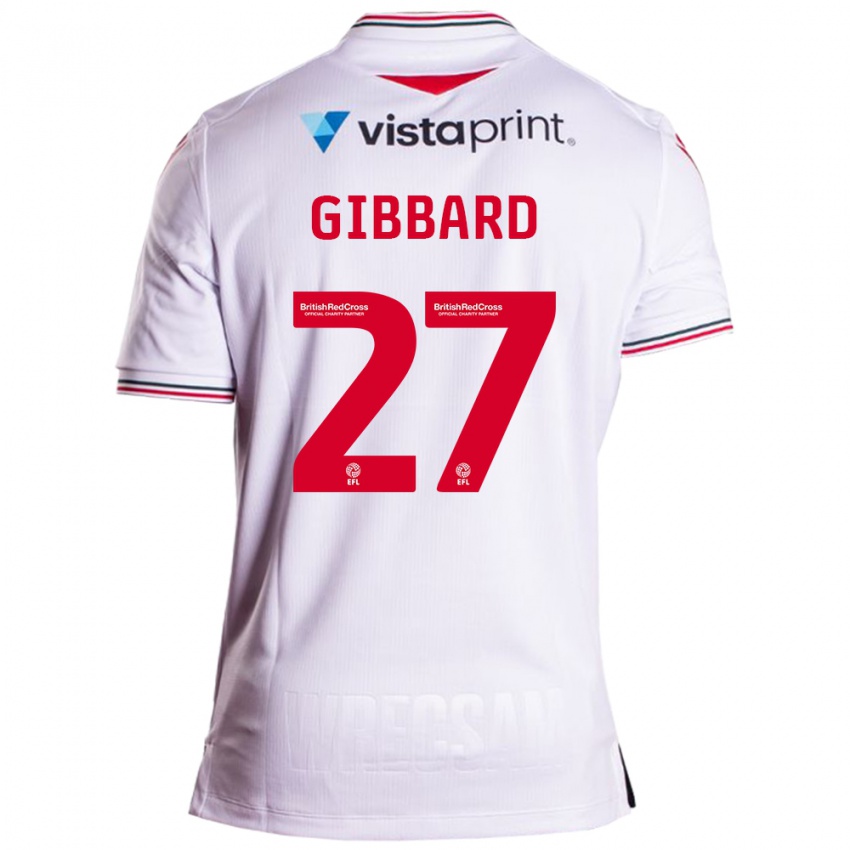 Niño Camiseta Mari Gibbard #27 Blanco 2ª Equipación 2023/24 La Camisa Chile