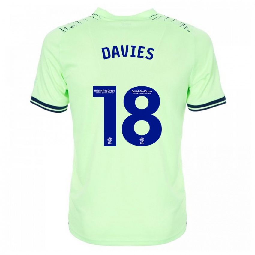 Niño Camiseta Jessica Davies #18 Armada 2ª Equipación 2023/24 La Camisa Chile