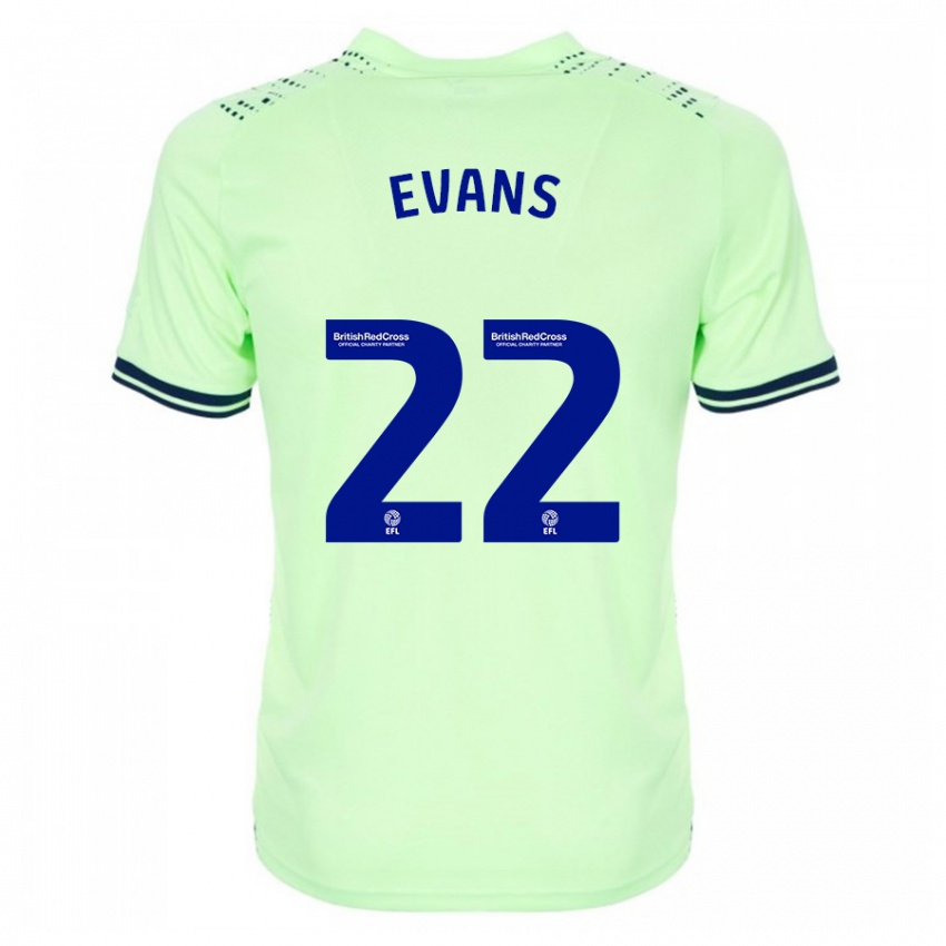 Niño Camiseta Kate Evans #22 Armada 2ª Equipación 2023/24 La Camisa Chile