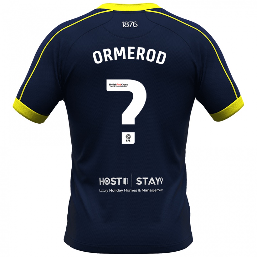 Niño Camiseta Eddie Ormerod #0 Armada 2ª Equipación 2023/24 La Camisa Chile