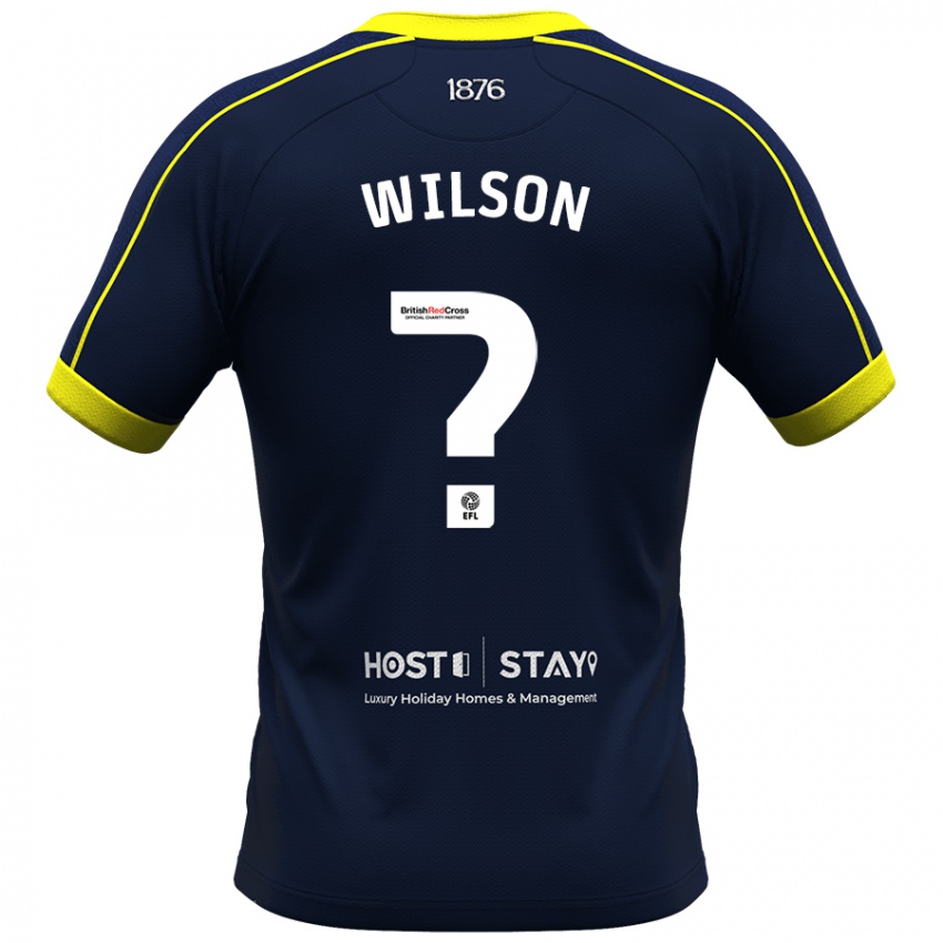 Niño Camiseta James Wilson #0 Armada 2ª Equipación 2023/24 La Camisa Chile