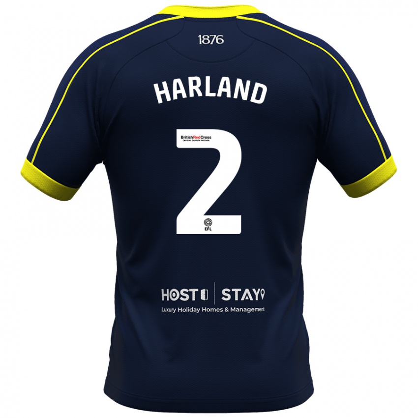 Niño Camiseta Jane Harland #2 Armada 2ª Equipación 2023/24 La Camisa Chile
