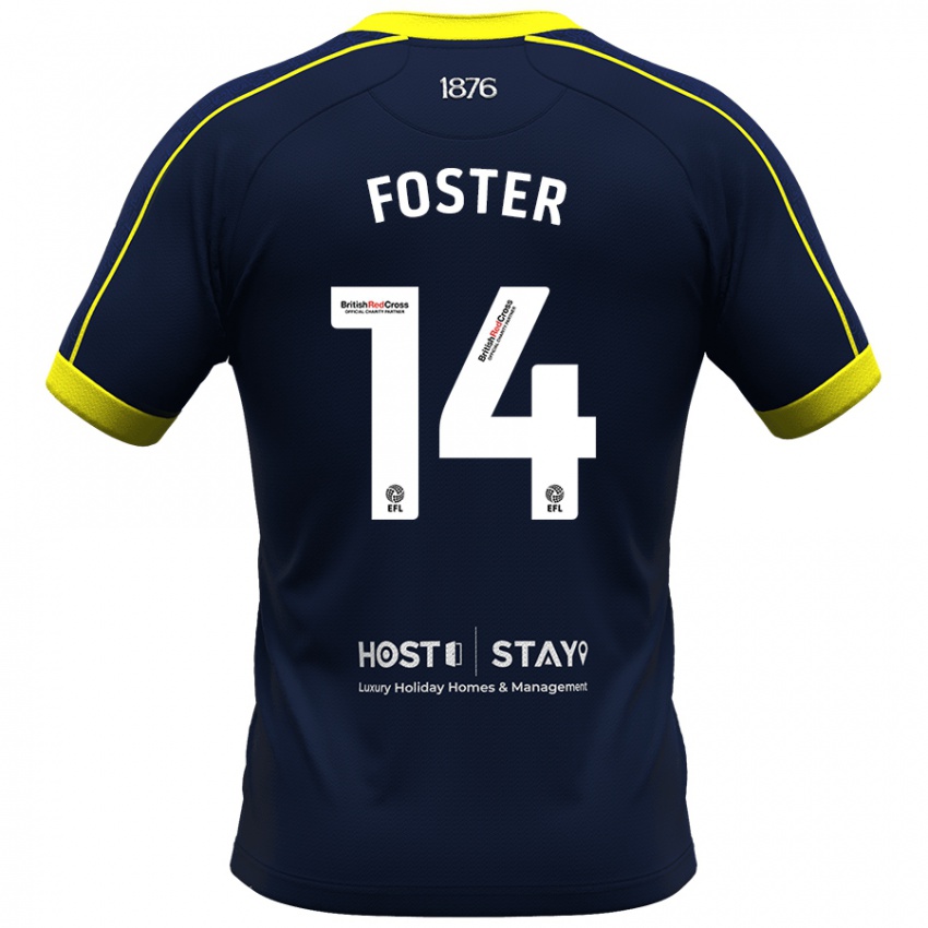 Niño Camiseta Emma Foster #14 Armada 2ª Equipación 2023/24 La Camisa Chile