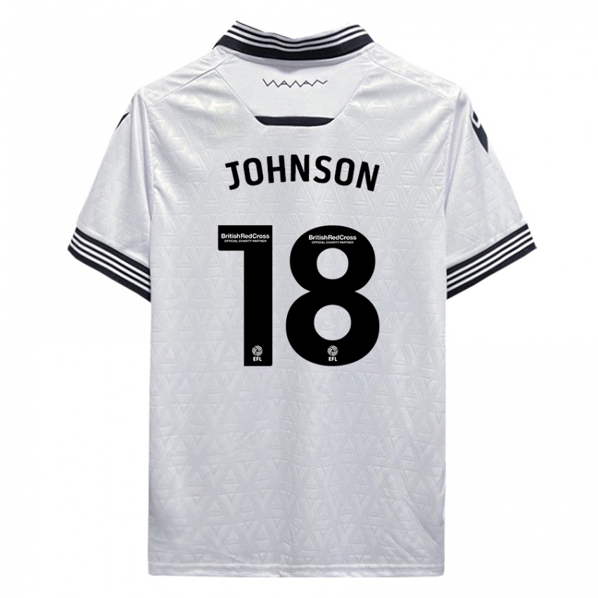 Niño Camiseta Marvin Johnson #18 Blanco 2ª Equipación 2023/24 La Camisa Chile