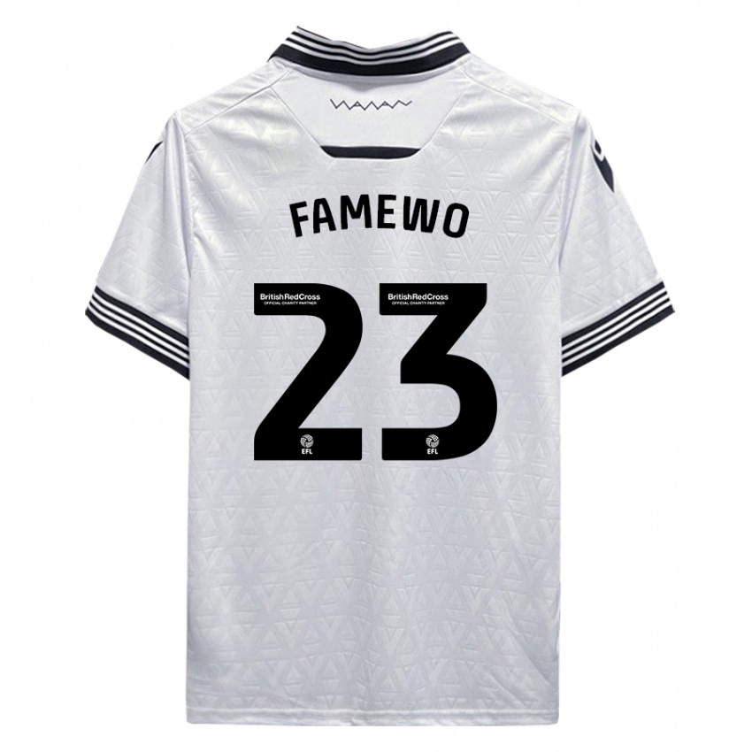 Niño Camiseta Akin Famewo #23 Blanco 2ª Equipación 2023/24 La Camisa Chile