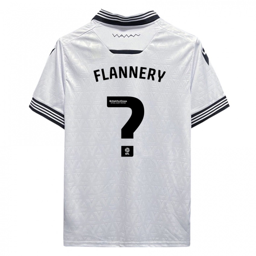 Niño Camiseta Cian Flannery #0 Blanco 2ª Equipación 2023/24 La Camisa Chile