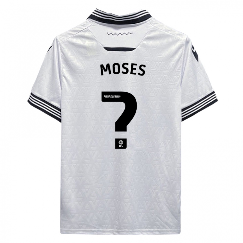 Niño Camiseta Devlan Moses #0 Blanco 2ª Equipación 2023/24 La Camisa Chile