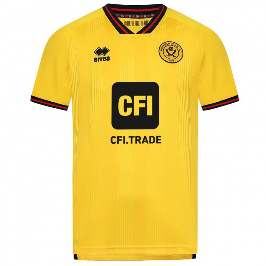 Niño Camiseta William Osula #32 Amarillo 2ª Equipación 2023/24 La Camisa Chile