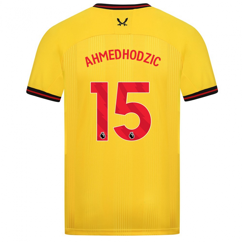 Niño Camiseta Anel Ahmedhodzic #15 Amarillo 2ª Equipación 2023/24 La Camisa Chile