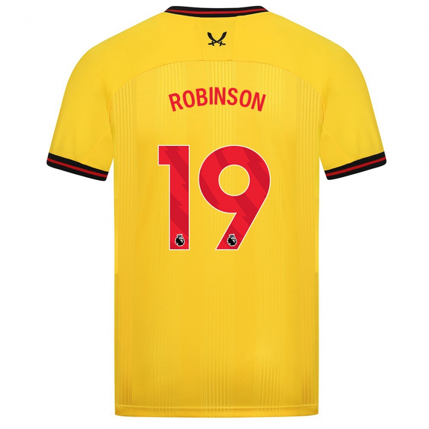 Niño Camiseta Jack Robinson #19 Amarillo 2ª Equipación 2023/24 La Camisa Chile