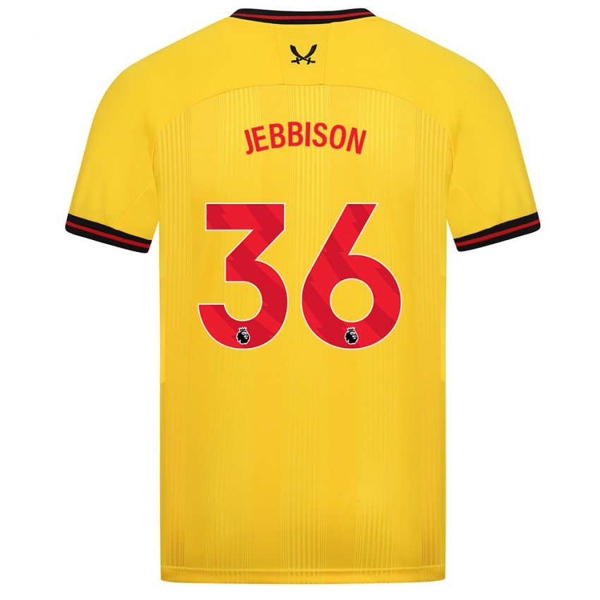 Niño Camiseta Daniel Jebbison #36 Amarillo 2ª Equipación 2023/24 La Camisa Chile