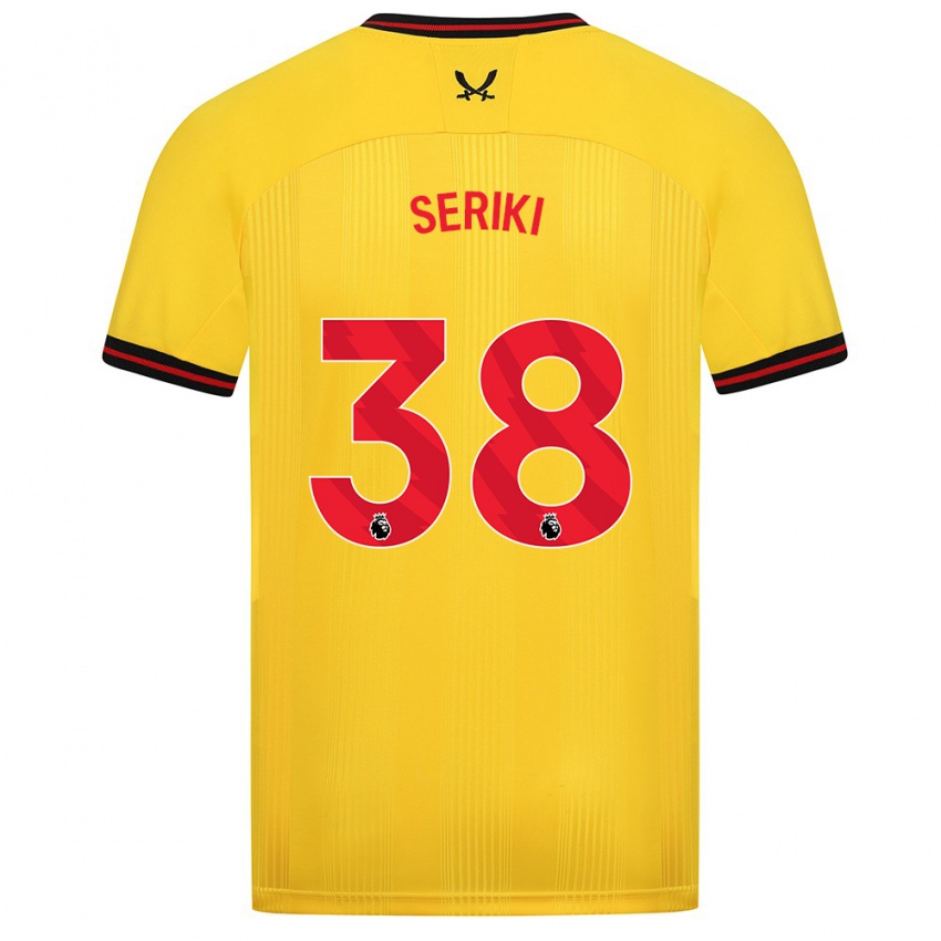 Niño Camiseta Femi Seriki #38 Amarillo 2ª Equipación 2023/24 La Camisa Chile