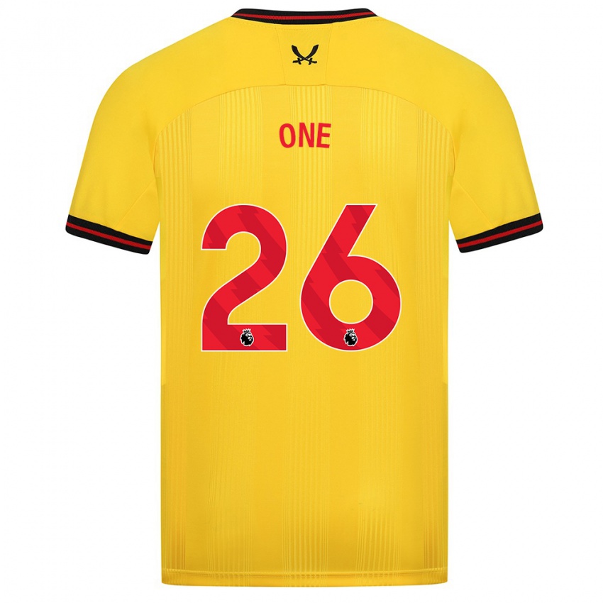 Niño Camiseta Ryan Oné #26 Amarillo 2ª Equipación 2023/24 La Camisa Chile