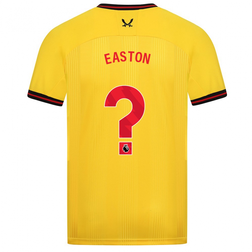 Niño Camiseta Evan Easton #0 Amarillo 2ª Equipación 2023/24 La Camisa Chile