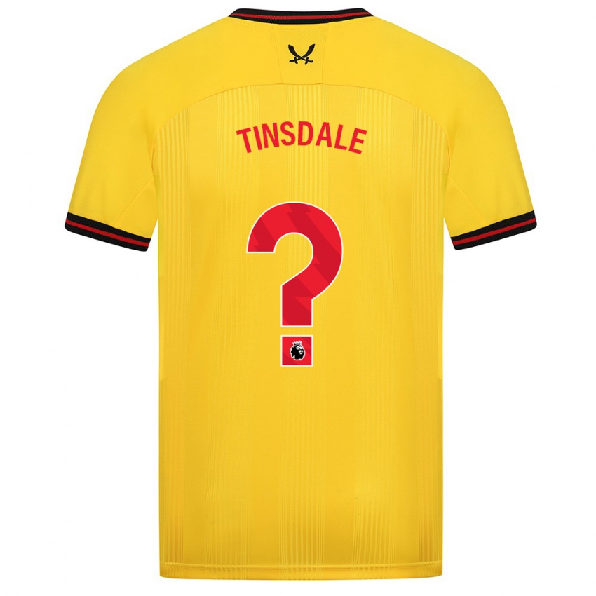 Niño Camiseta Jay Tinsdale #0 Amarillo 2ª Equipación 2023/24 La Camisa Chile