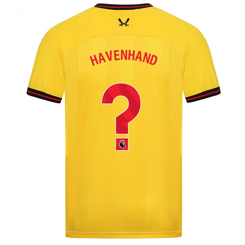 Niño Camiseta Kurtis Havenhand #0 Amarillo 2ª Equipación 2023/24 La Camisa Chile