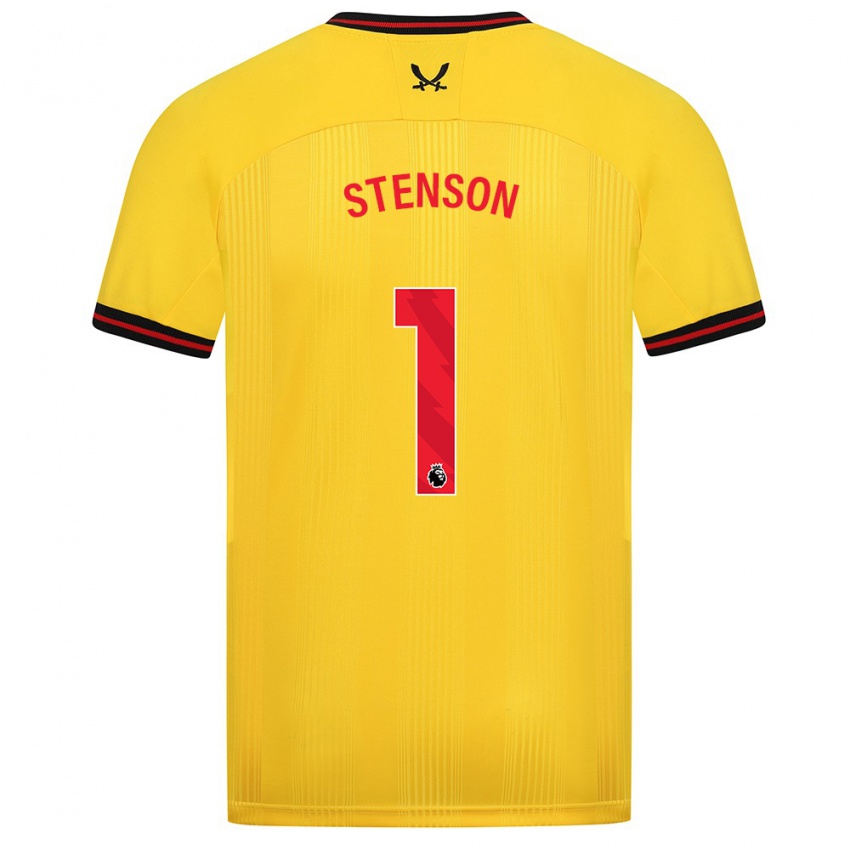 Niño Camiseta Fran Stenson #1 Amarillo 2ª Equipación 2023/24 La Camisa Chile