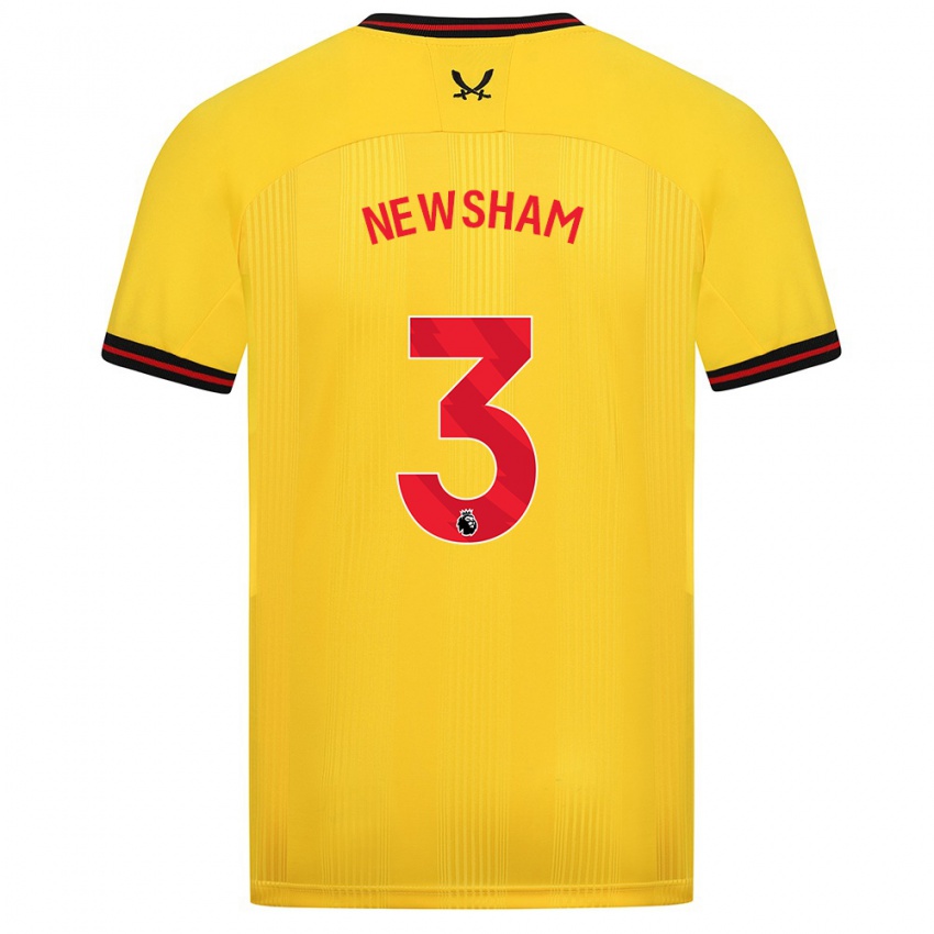 Niño Camiseta Charlotte Newsham #3 Amarillo 2ª Equipación 2023/24 La Camisa Chile