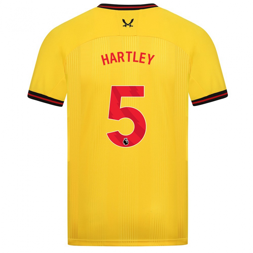 Niño Camiseta Naomi Hartley #5 Amarillo 2ª Equipación 2023/24 La Camisa Chile