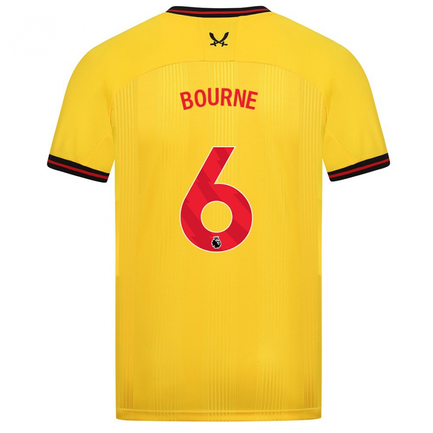 Niño Camiseta Tara Bourne #6 Amarillo 2ª Equipación 2023/24 La Camisa Chile