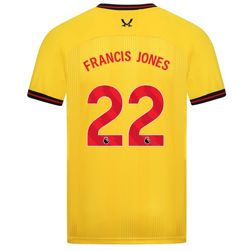 Niño Camiseta Maria Francis-Jones #22 Amarillo 2ª Equipación 2023/24 La Camisa Chile