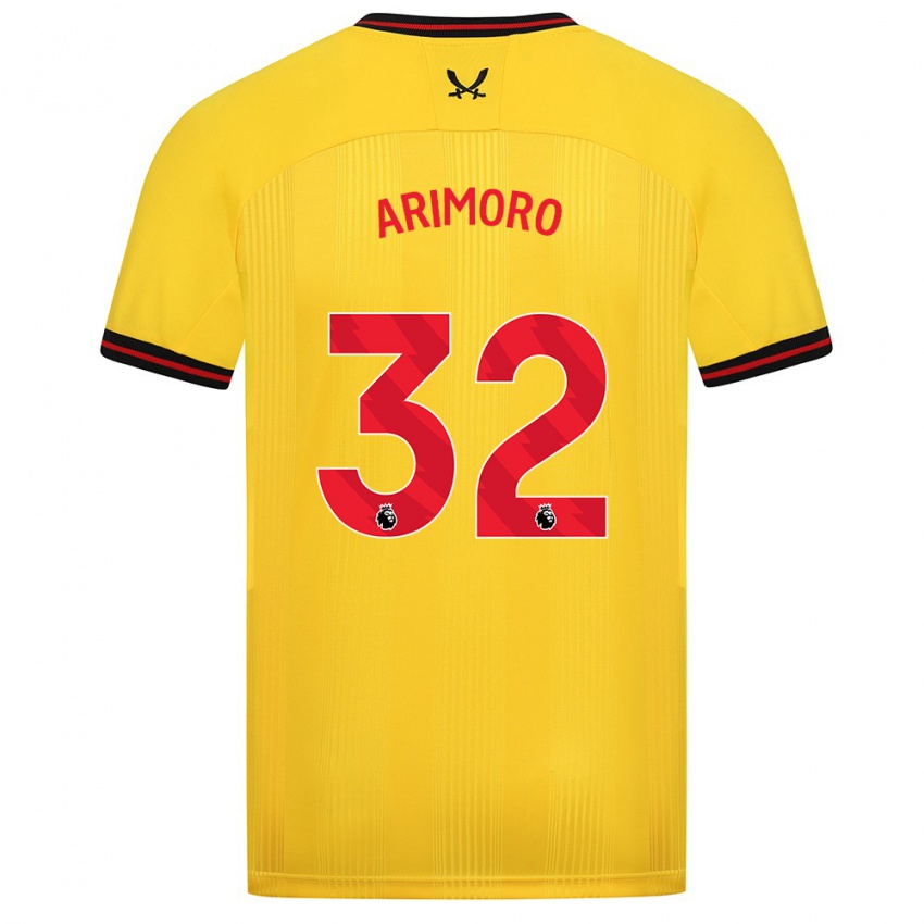 Niño Camiseta Juliet Khinde Adebowale-Arimoro #32 Amarillo 2ª Equipación 2023/24 La Camisa Chile