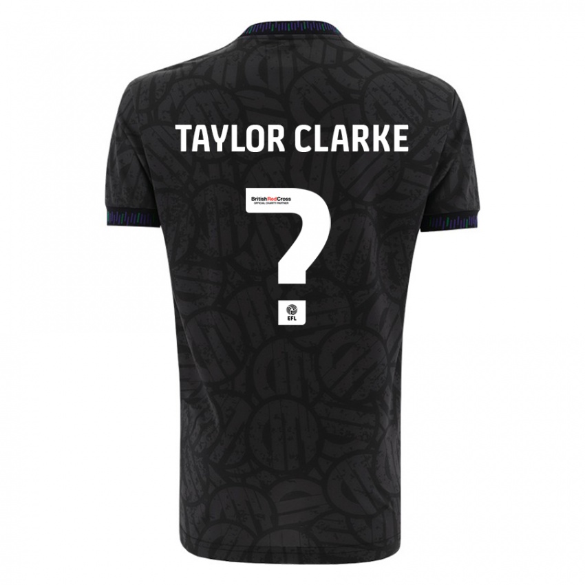 Niño Camiseta Omar Taylor-Clarke #0 Negro 2ª Equipación 2023/24 La Camisa Chile